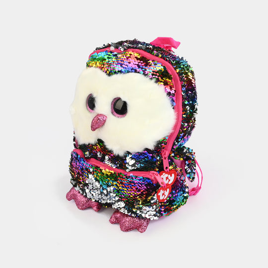 Rainbow Sequin Plush Backpack