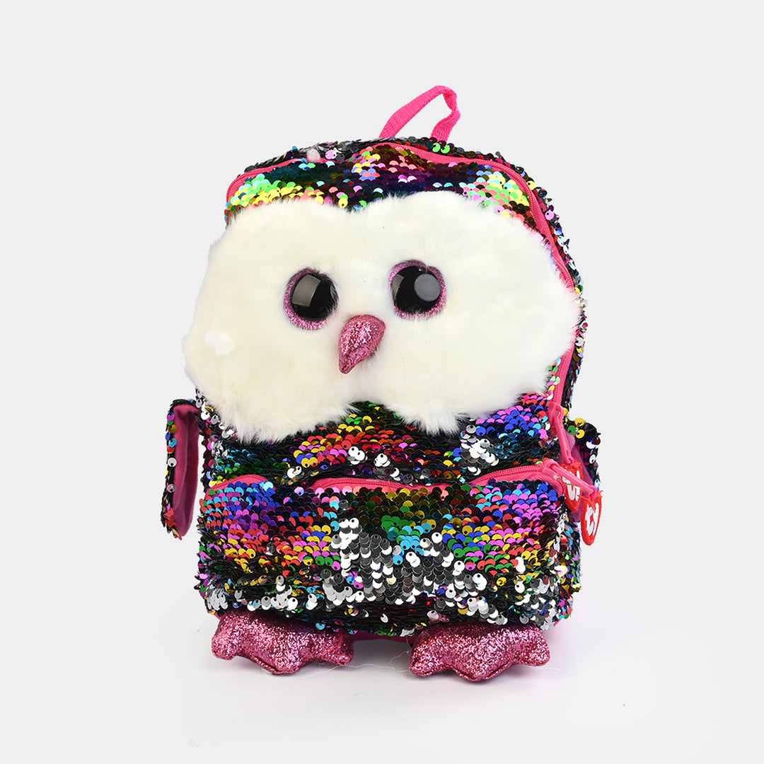 Rainbow Sequin Plush Backpack