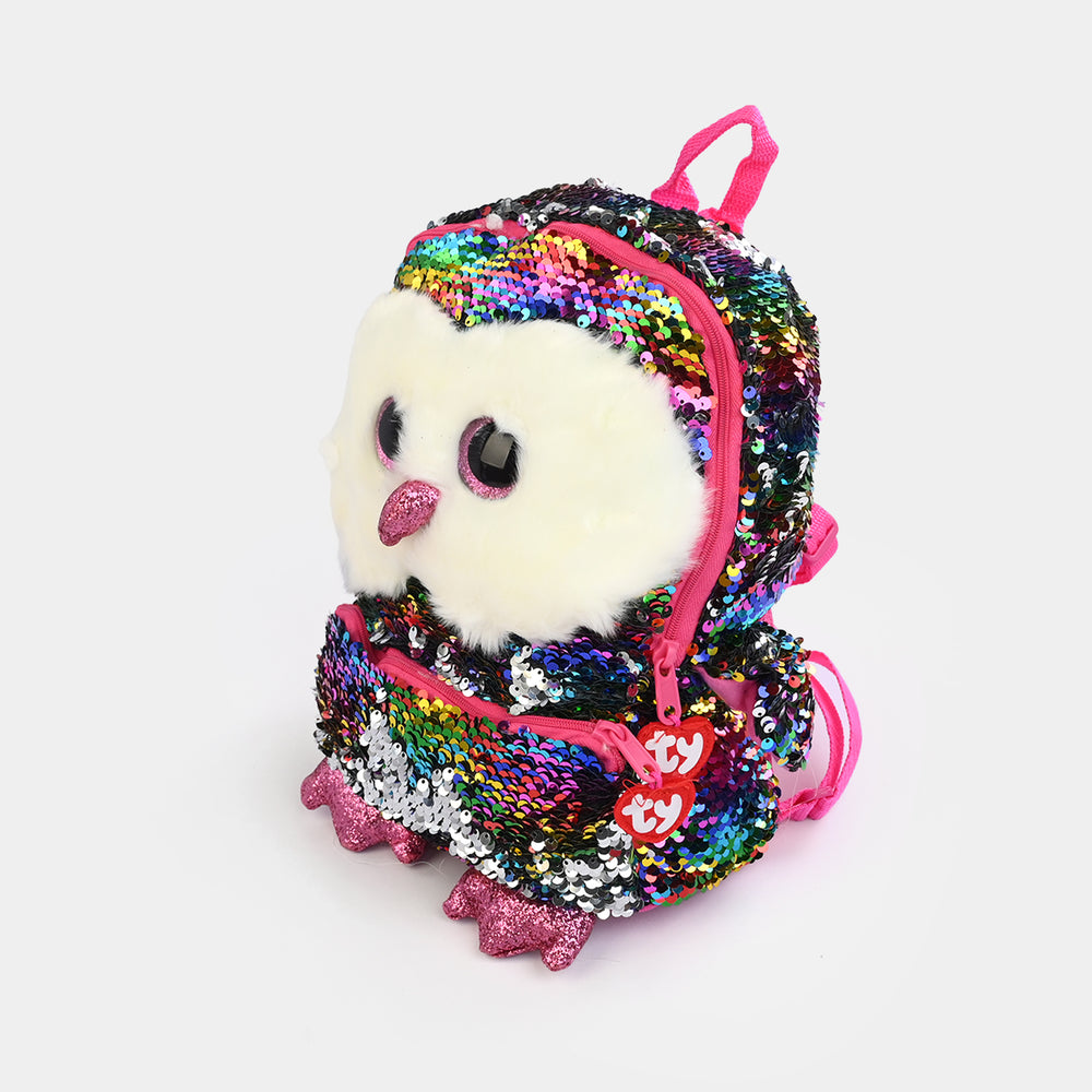 Rainbow Sequin Plush Backpack