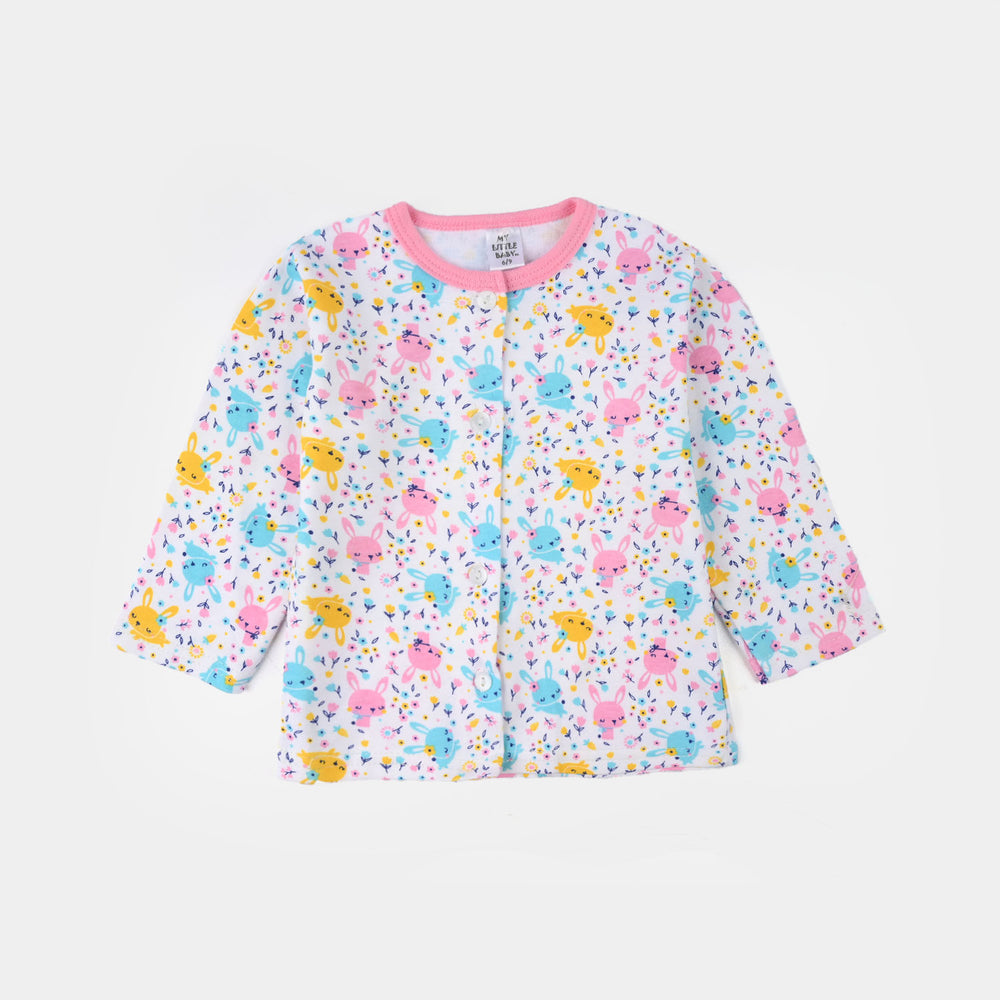 Infant Girls Cotton Jersey Night Suit