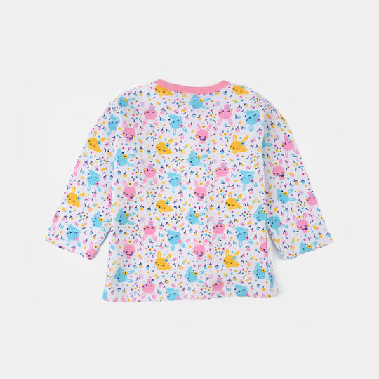 Infant Girls Cotton Jersey Night Suit