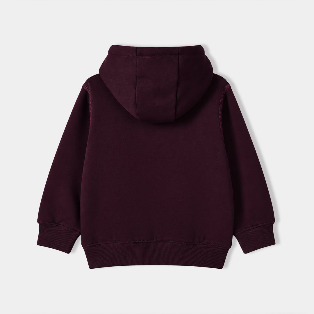 Girls Fleece Pullover Just Be Ready-Purple