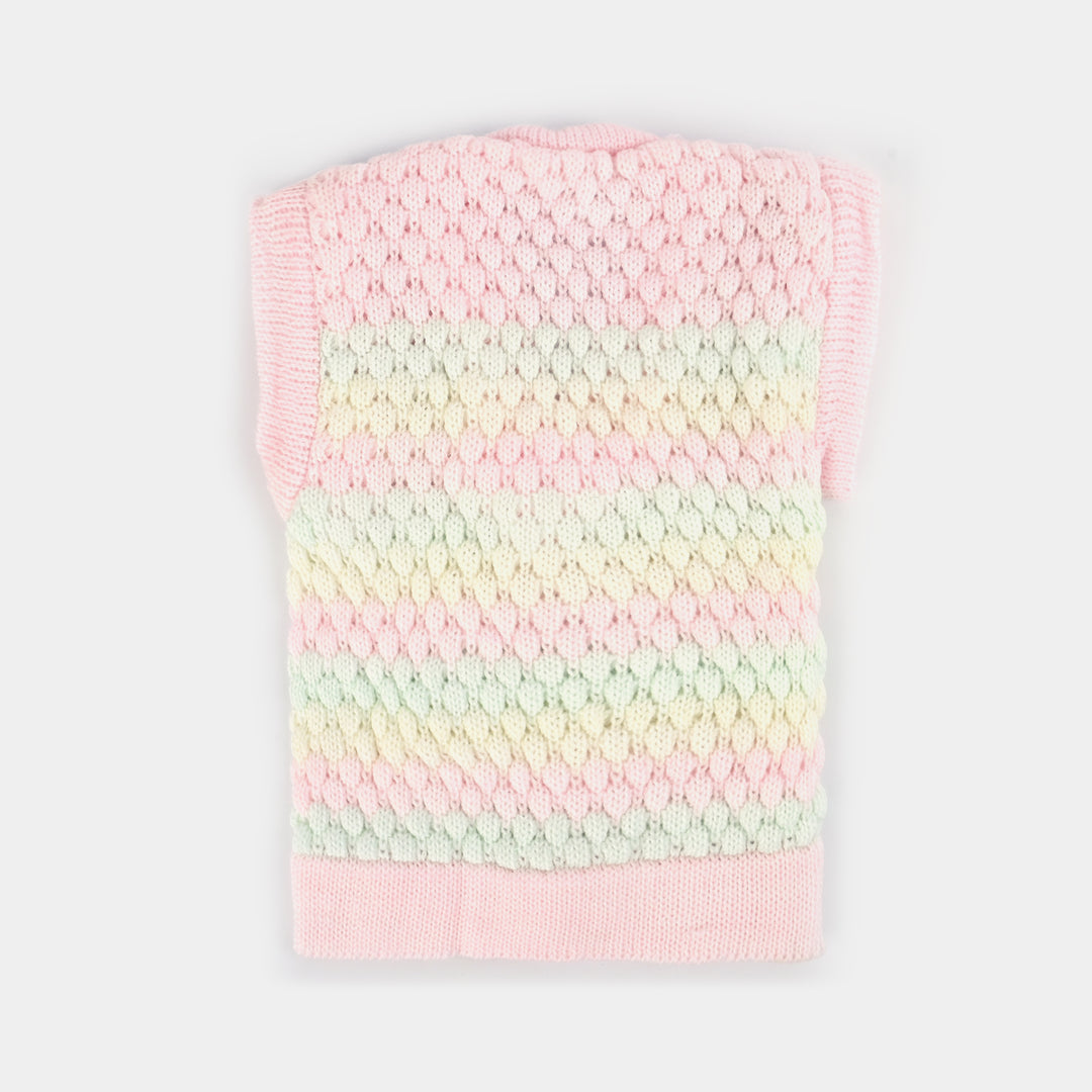 Baby Woolen Inner Wear Sweater-Pink 9M+