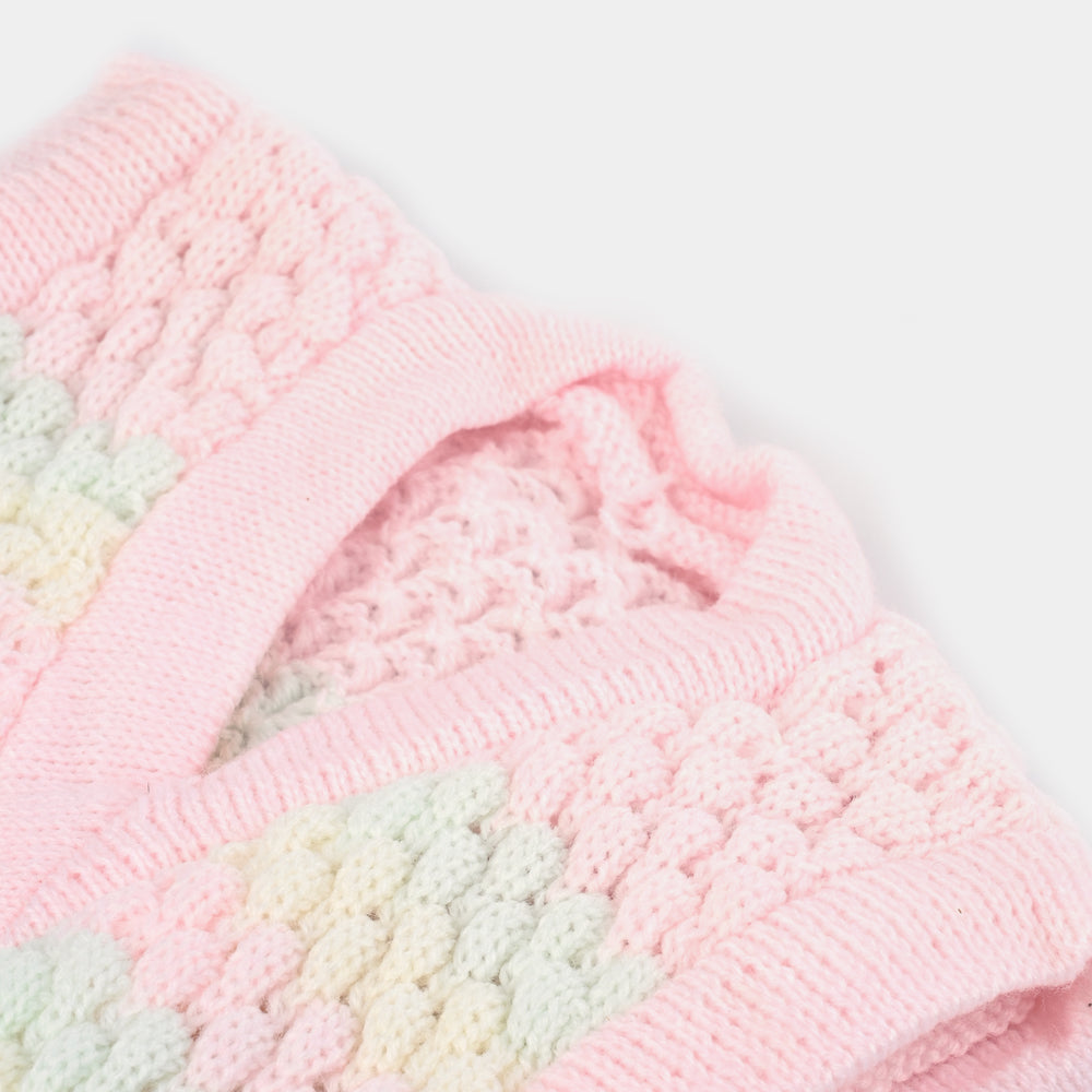 Baby Woolen Inner Wear Sweater-Pink 9M+