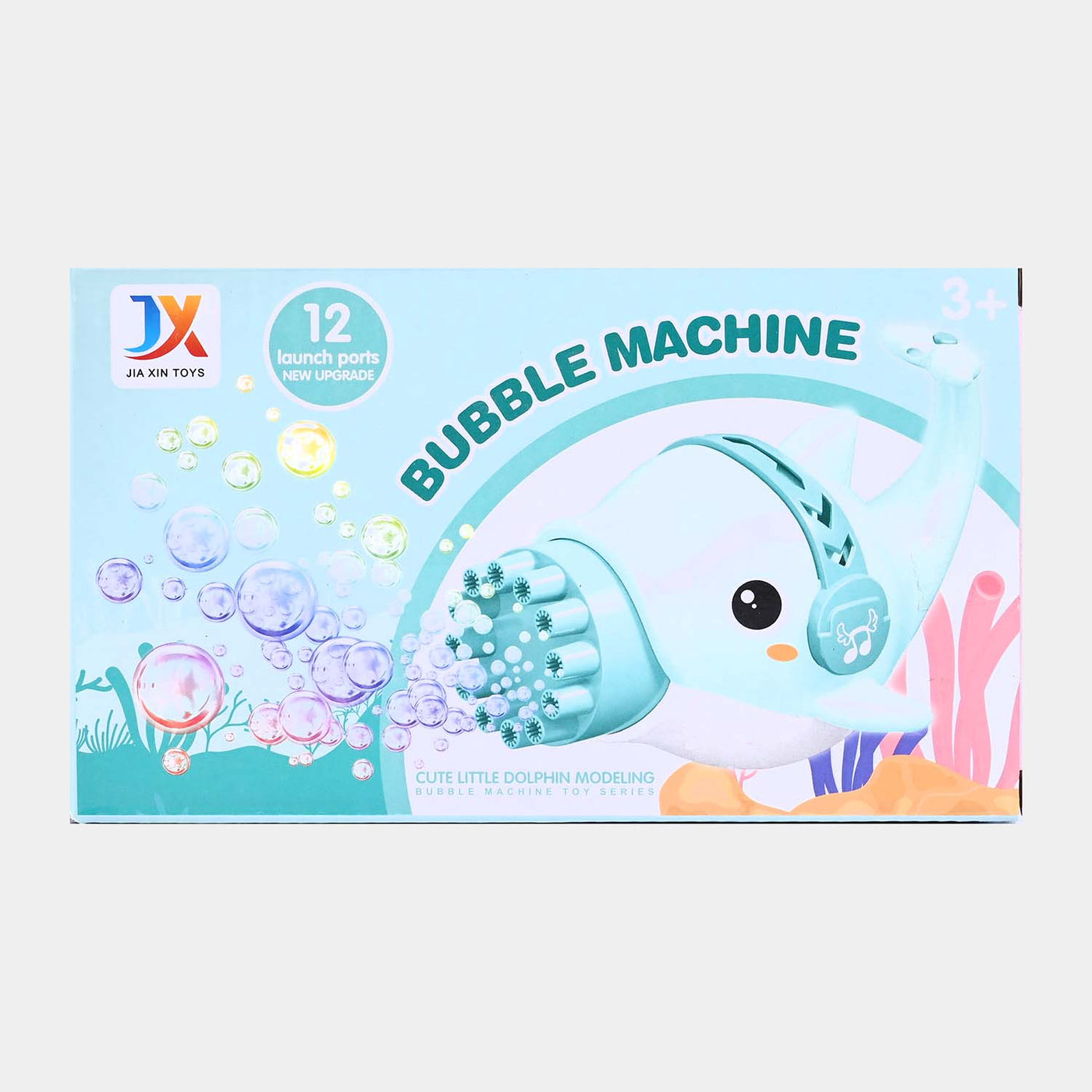 Cartoon Fish Bubble Machine 12 Hole For Kids