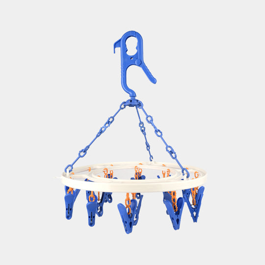 Baby Clothes Drying Hanger With Multiple Clips