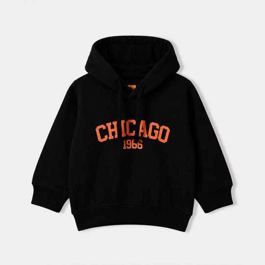 Boys Fleece 2 Piece Suit Chicago-BLACK