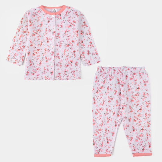 Infant Girls Cotton Jersey Night Suit