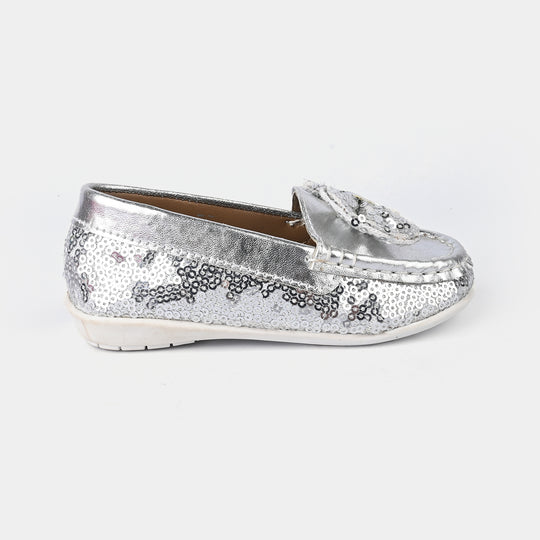 Girls Loafer JV-07-SILVER