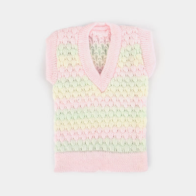 Baby Woolen Inner Wear Sweater-Pink 3M+