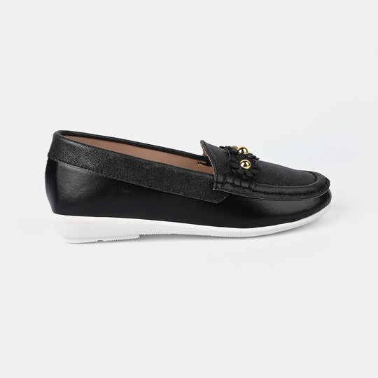 Girls Loafer JV-08-BLACK