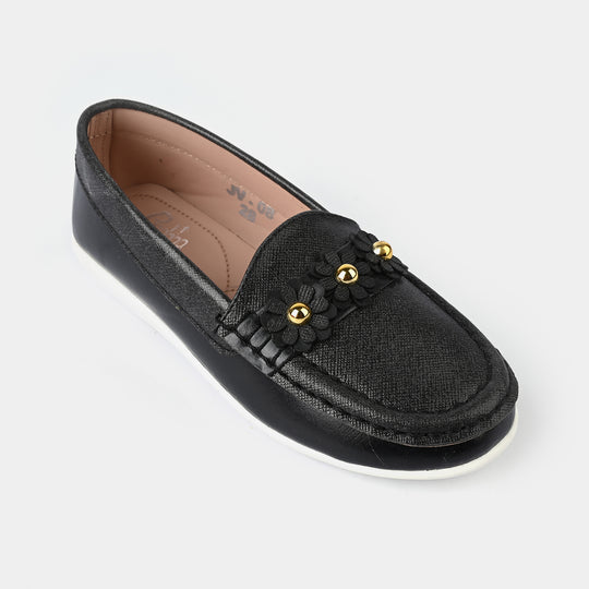 Girls Loafer JV-08-BLACK