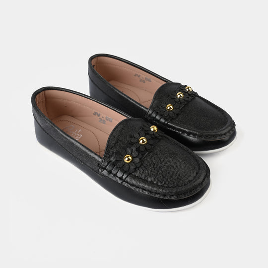 Girls Loafer JV-08-BLACK