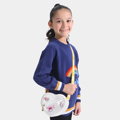 Girls Fancy Hand Bag | White