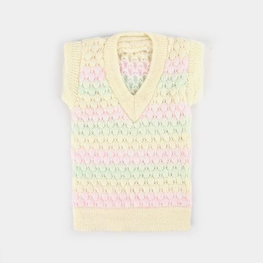 Baby Woolen Inner Wear Sweater-Yellow 3M+