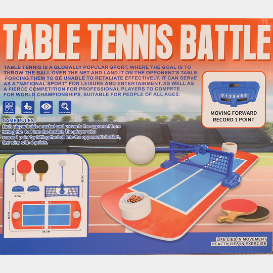 Mini Table Tennis Board Portable Desktop Ping Pong Game for Kids