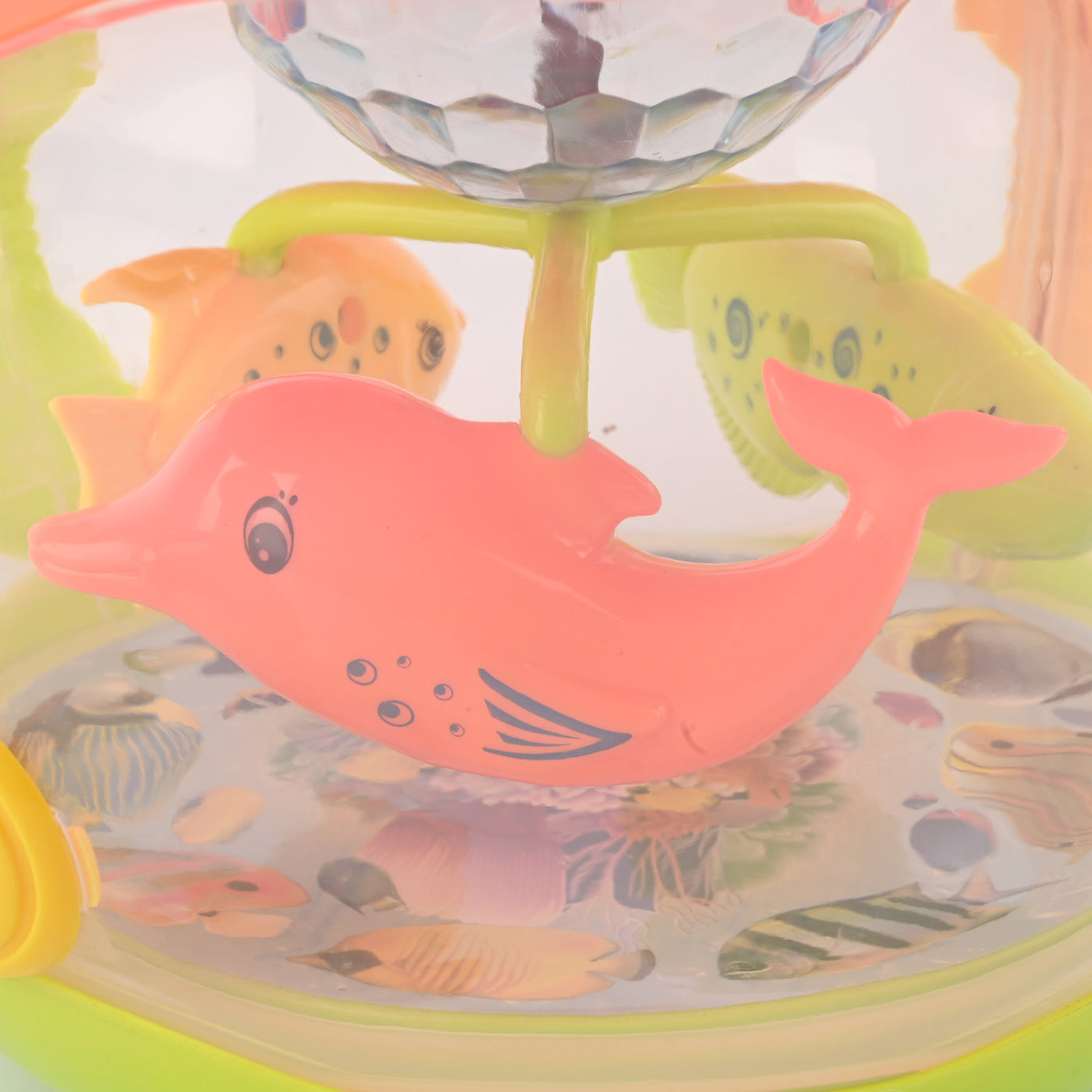 Musical Flash Fish Rotating Drum Toy