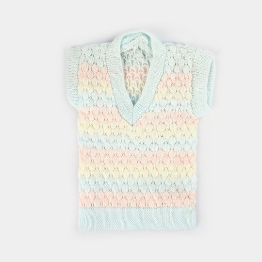 Baby Woolen Inner Wear Sweater-Blue 3M+