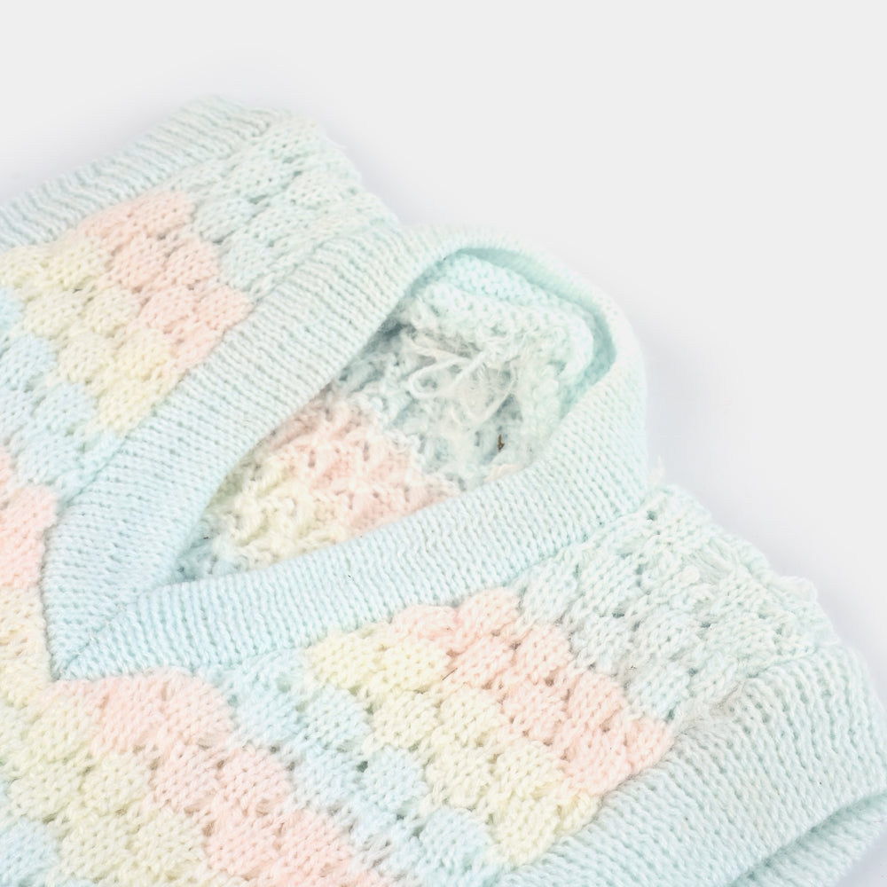Baby Woolen Inner Wear Sweater-Blue 3M+