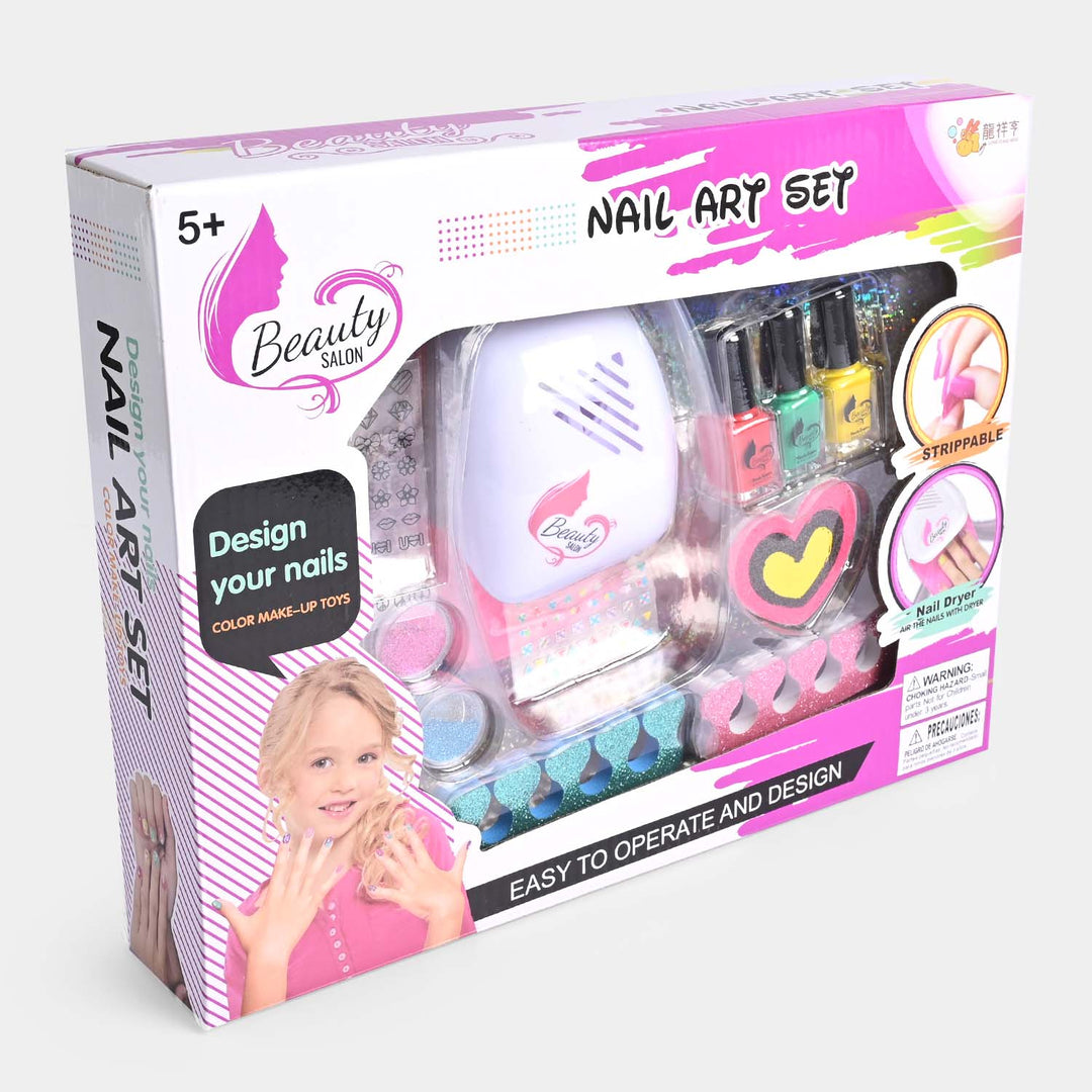 Nail Art Fashion Kit Play Set For Girls