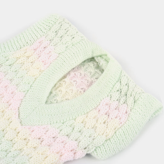 Baby Woolen Inner Wear Sweater-Green 3M+