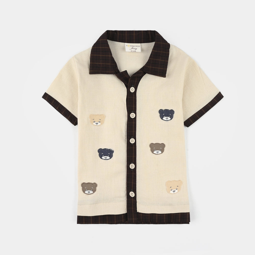 Infant Boys Jersey/Terry 2Pc Suit 294-010 E-C-BROWN