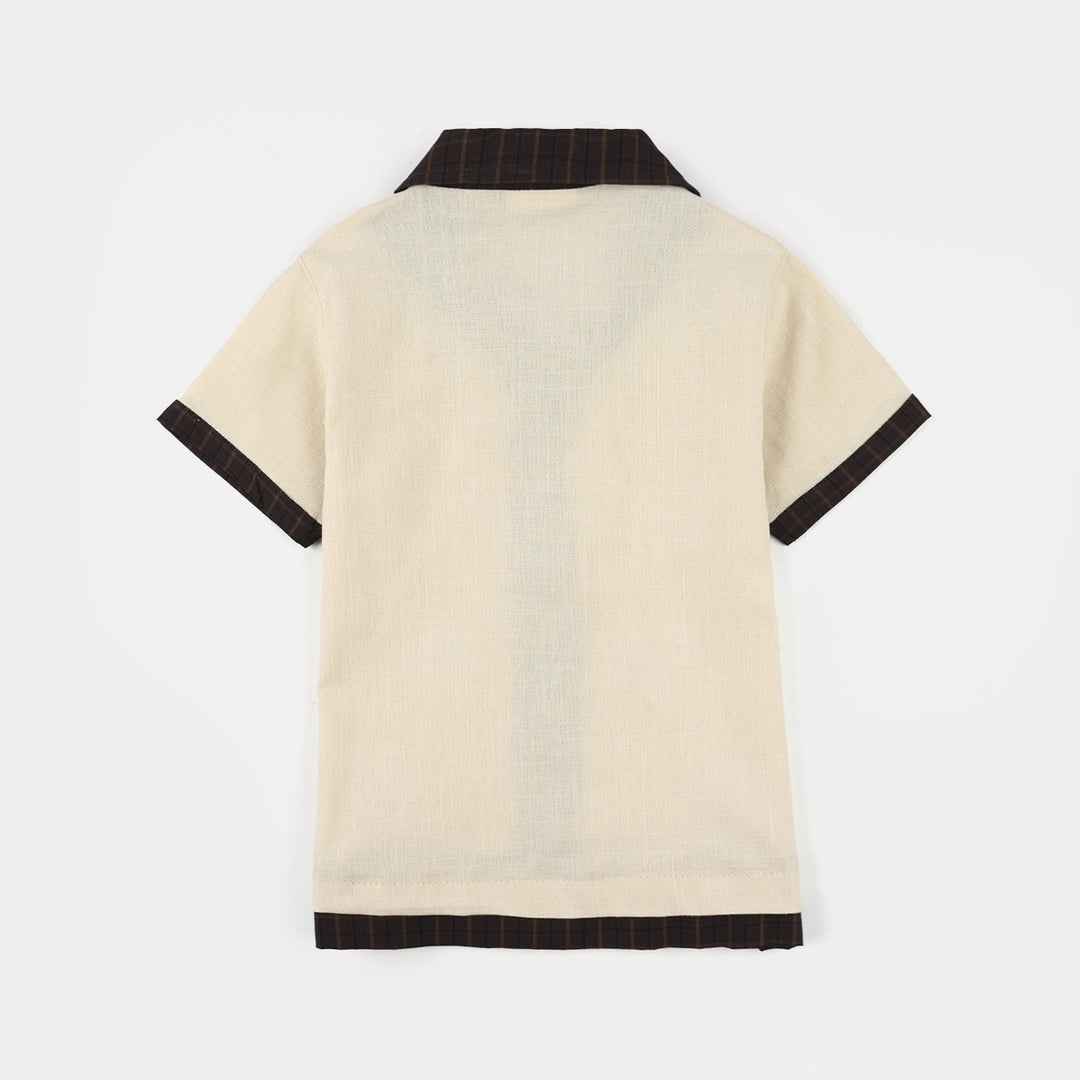 Infant Boys Jersey/Terry 2Pc Suit 294-010 E-C-BROWN