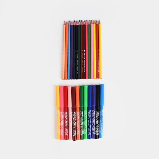 Pencil + Water Color Pen