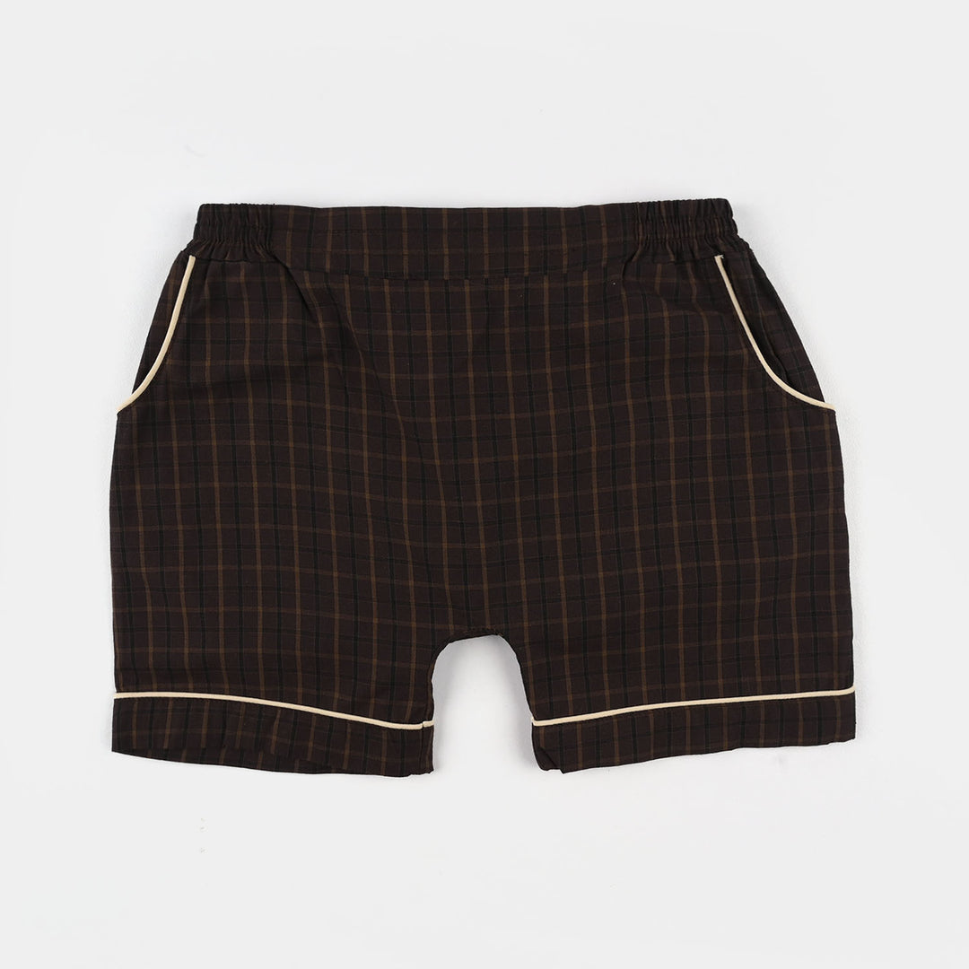 Infant Boys Jersey/Terry 2Pc Suit 294-010 E-C-BROWN