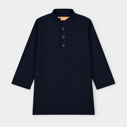 Boys Poly Viscose 2 Piece Suit (Khas Navy 2)