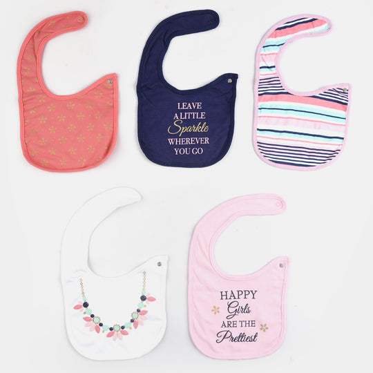 Infant Baby Bib/Apron Pack OF 5PCs | 0M+