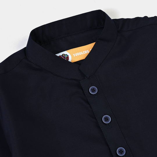 Boys Poly Viscose 2 Piece Suit (Khas Navy 2)
