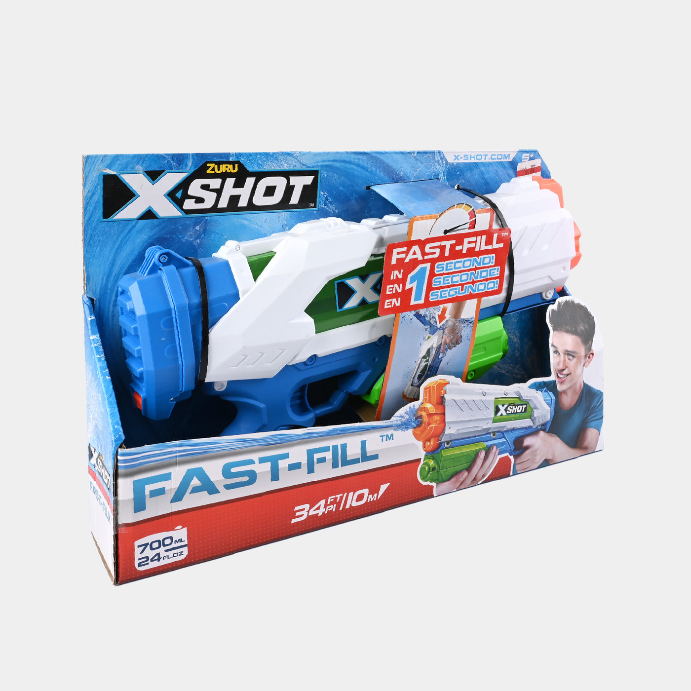 X Short Fast Fill 700ml Water Gun