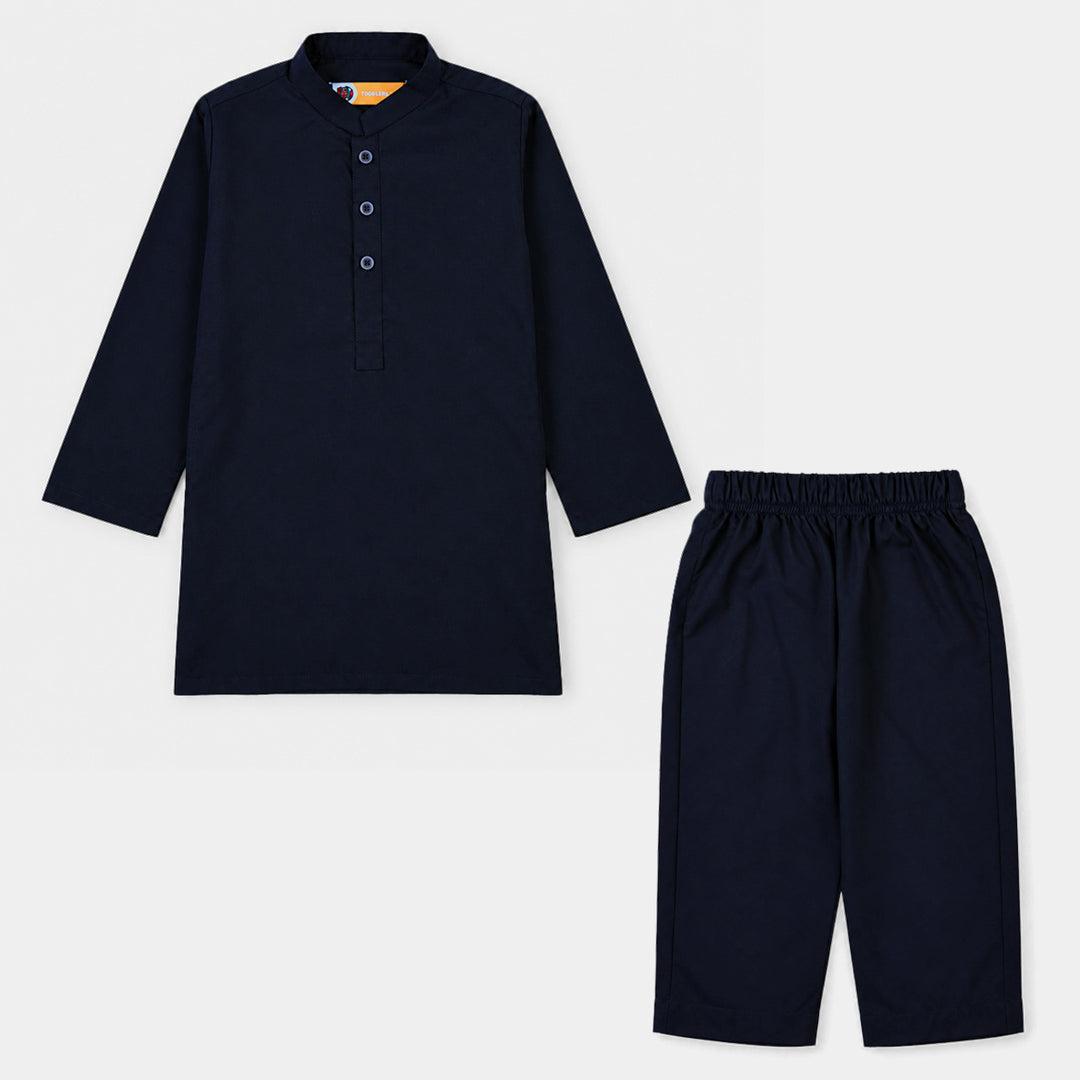 Boys Poly Viscose 2 Piece Suit (Khas Navy 2)