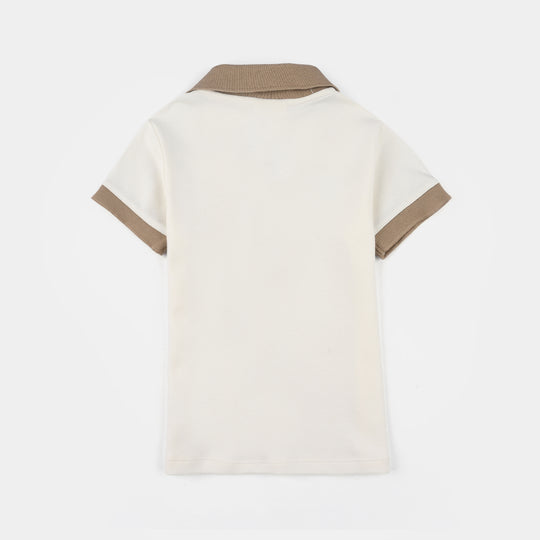 Infant Boys Jersey/Terry 2Pc Suit 287-007 E-C-WHITE