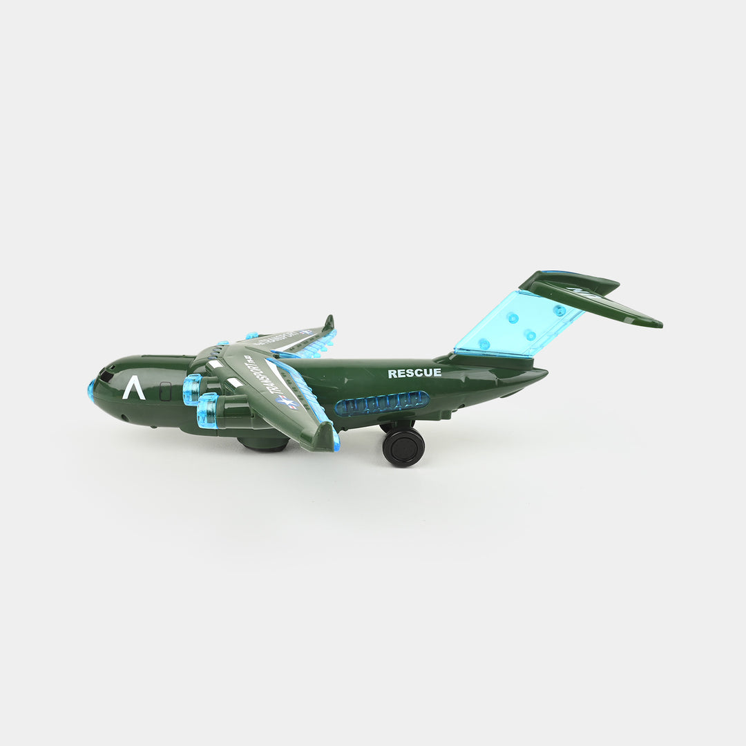 Rescue Aeroplan With Lights and Sound Toy