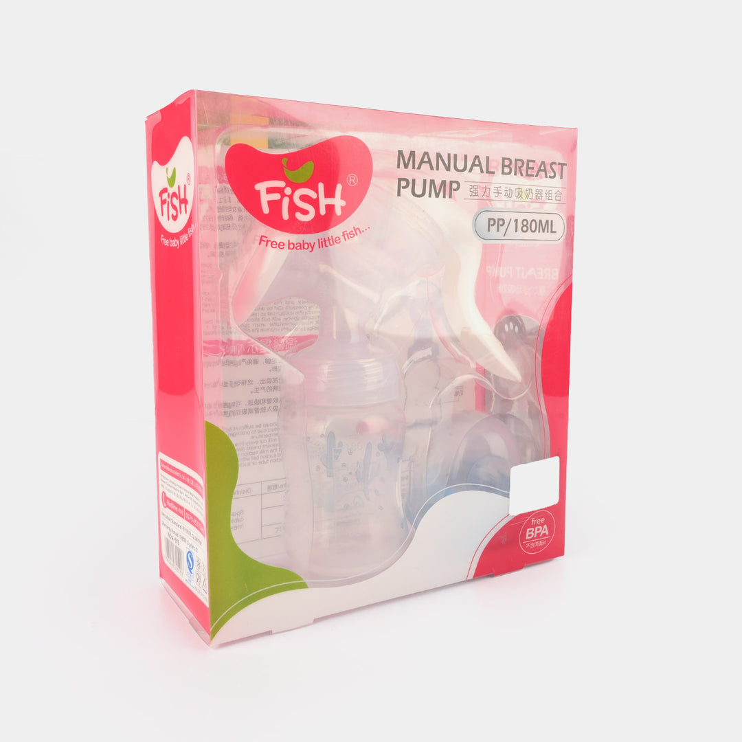 Manual Breast Pump With Bottle 180Ml