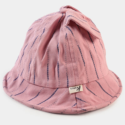 BABY ROUND CAP/HAT 18 MONTH +  PINK