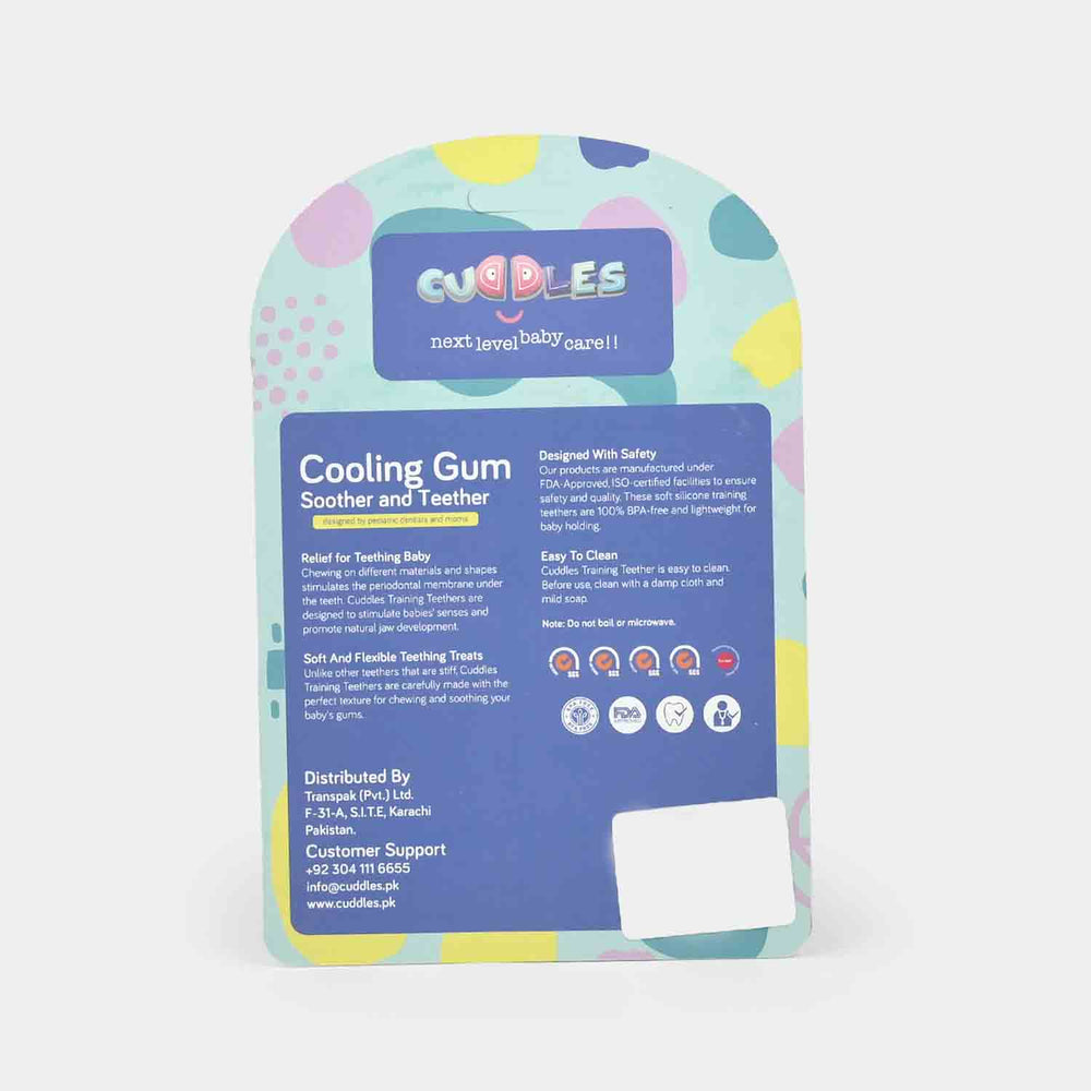 Cuddles Baby Cooling Gum Soother & Teether - Strawberry
