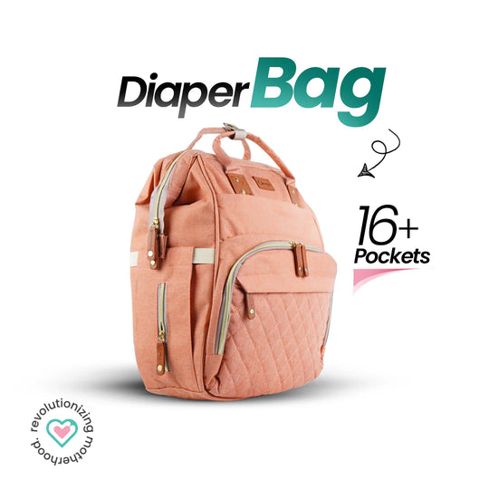 Ornavo Baby Pink Diaper Bag Backpack