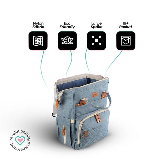 ORNAVO DIAPER BAG ROYAL GREEN