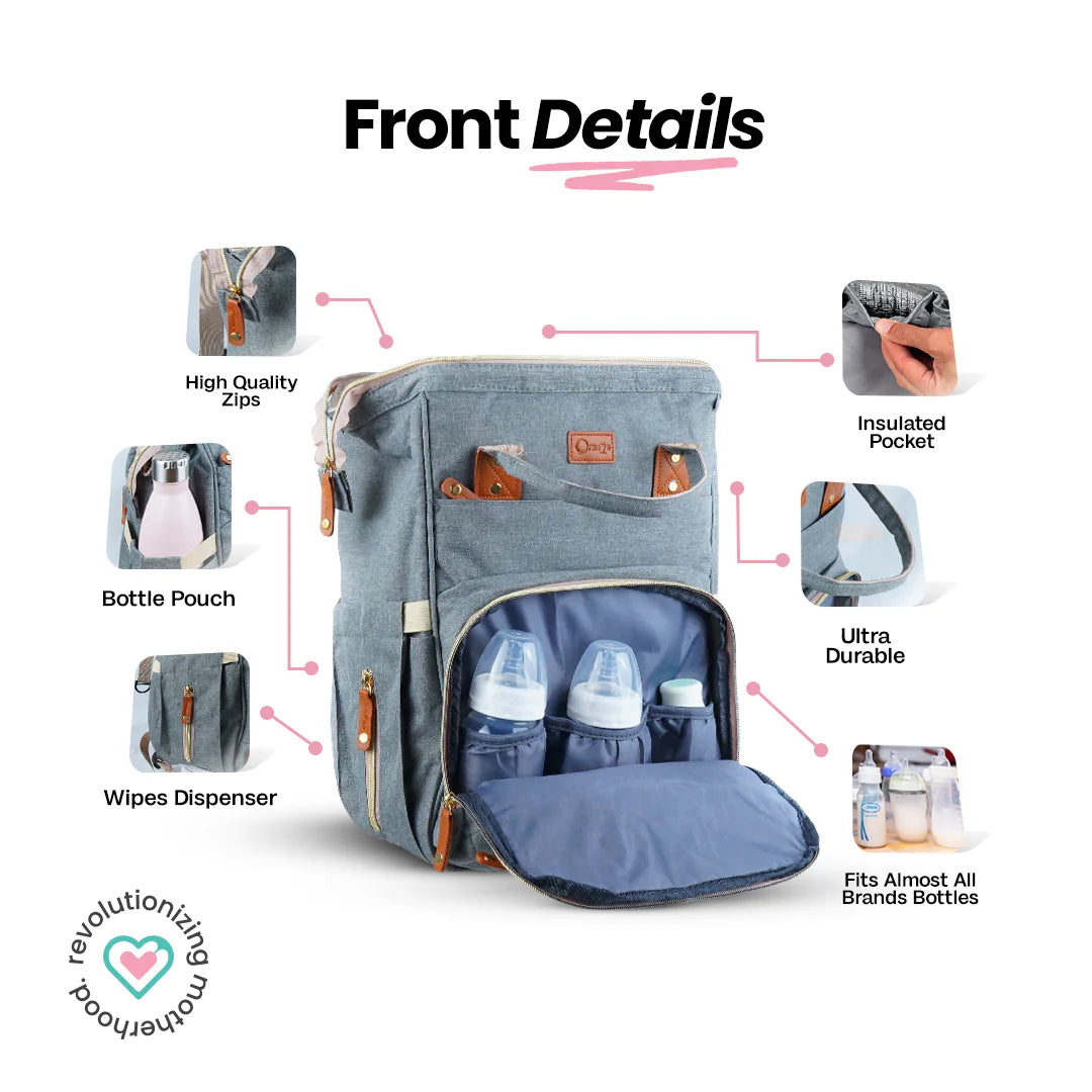 ORNAVO DIAPER BAG NAVY BLUE