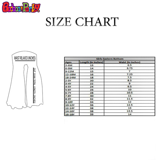 Teens Girls Cotton Gharara - White