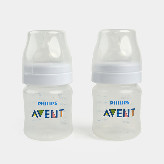 Philips Avent Classic Plus PP Wide Neck Bottle - 4oz / 125ml (Pack of 2)