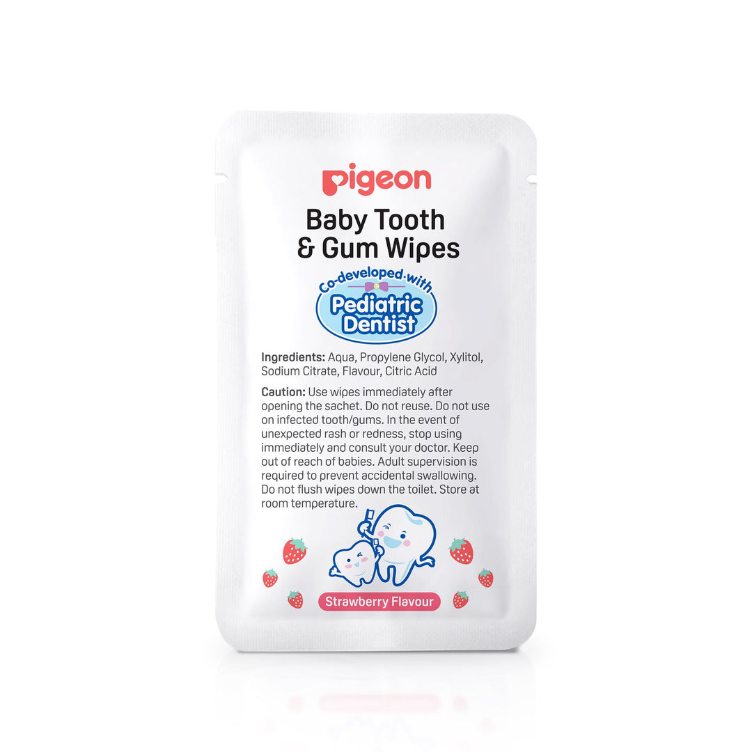 BABY TOOTH & GUM WIPES STRAWBERRY 20S