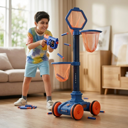 Mobile Target Vehicle – Moving Shooting Target Toy With Blaster