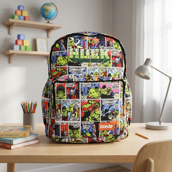 LEVUP 16" Comic Print Backpack | Grade 1–4