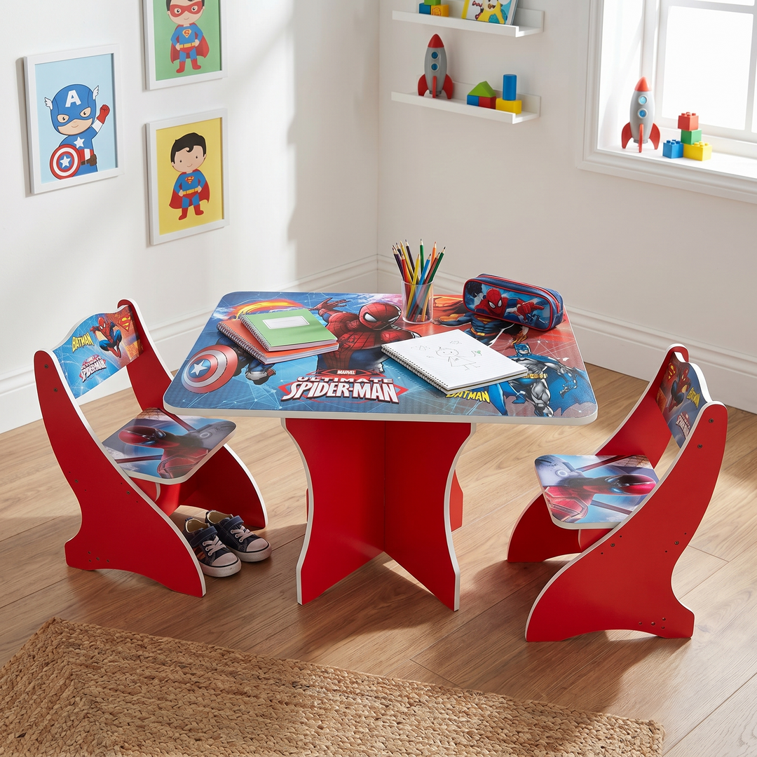 Character Kids' Wooden Study Table & Chair Set | 297-2