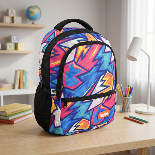 LEVUP 16" PRINTED SCHOOL BACKPACK | Grade 1-4