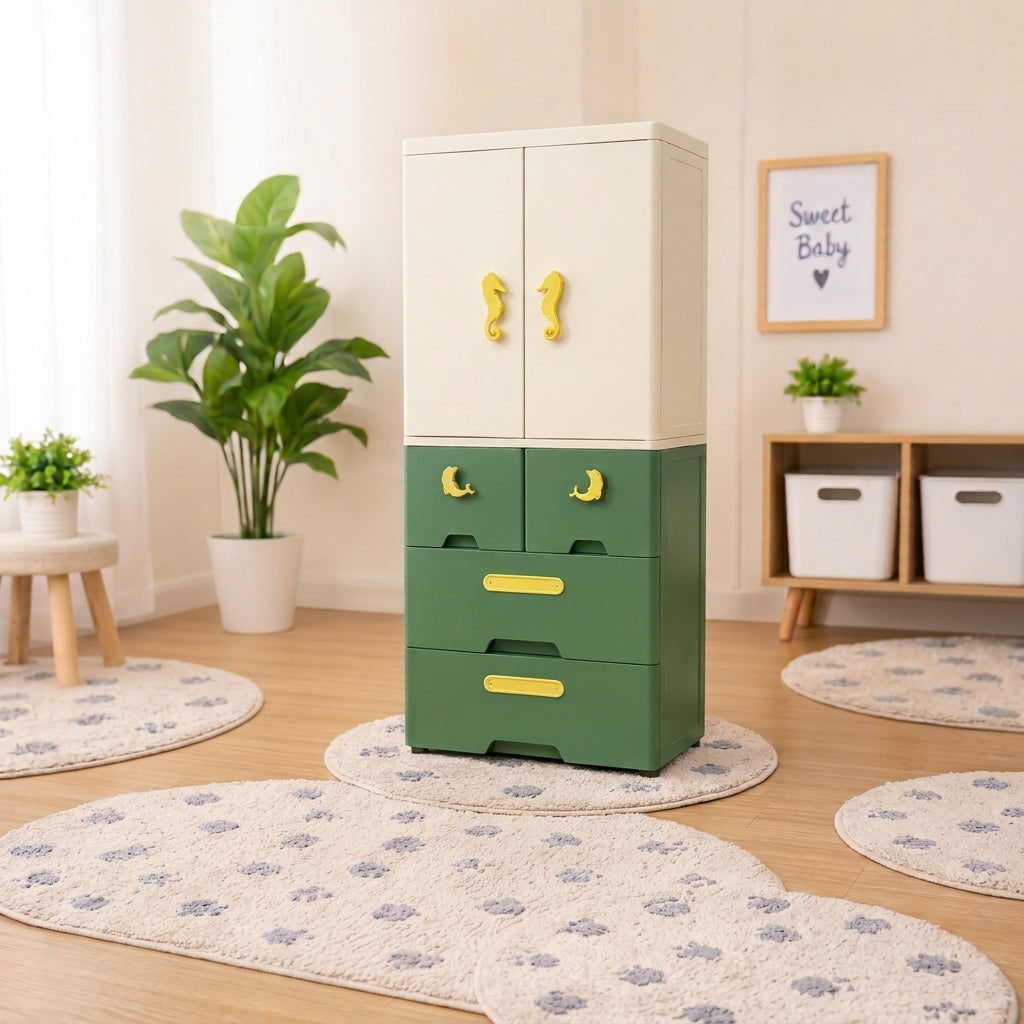 Multi-Function Storage Wardrobe LK7145 Green
